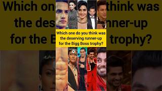 Bigg Boss runner-up season 1 to season 17 | Bigg Boss runner-up list #shorts #biggboss #biggboss17