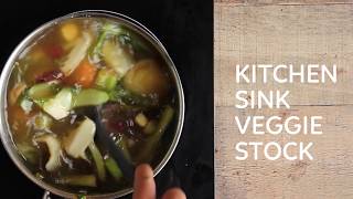 FOOD WASTE FREE || Kitchen Sink Veggie Stock