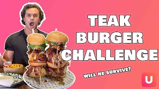 🍔🔥 Teak Burger Challenge - Toughest Food Challenge in Orlando