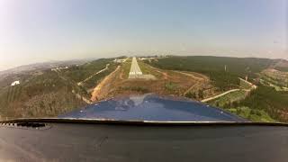 Landing at Vilar de Luz, Portugal LPVL