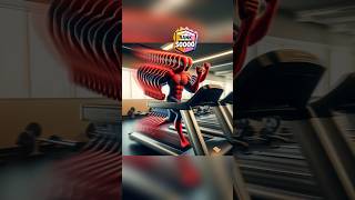 Obese Avengers at Gym😂🤣#spiderman #brawlstars #marvel