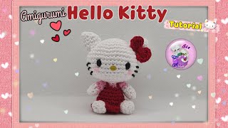 🌺 Hello kitty Amigurumi Scrunchie 🍎 Paso a Paso Tutorial