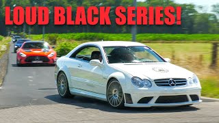 STRAIGHT PIPE Mercedes CLK63 AMG Black Series - LOUD Accelerations and Downshifts!