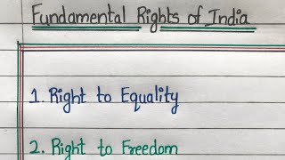 Fundamental right’s of India 🇮🇳 | Political-Science Series | V-2 |