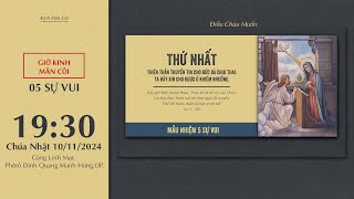 🔴Kinh Mân Côi | 10/11/2024 | 5 Sự Vui - Tối Chúa Nhật XXXII Thường Niên B.