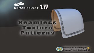 Nomad Sculpt - Seamless texture patterns - ornaments - tutorial (V1.77 -10.6.2023)