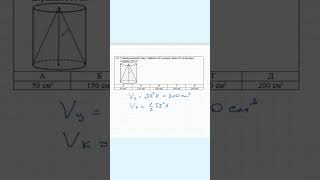 Підготовка до НМТ/ЗНО Знайти об'єм конуса