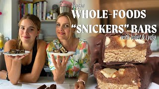 HOW TO MAKE A HEALTHY VEGAN SNICKERS BAR #veganbaking #healthytreats #snickers