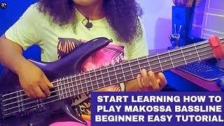 Start learning how to play makossa bassline. Beginner easy tutorial