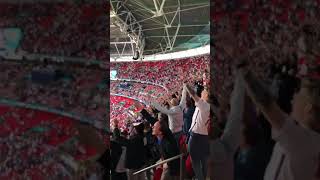 England fans singing Sweet Caroline after win against Germany 29/06/21