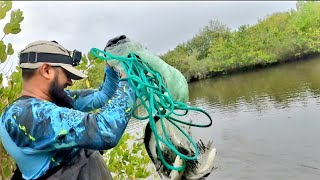 Easy Way | How to Throw a Cast Net 2024 | Catching Big Mullet & Tilapia with Cast-net |Too much fish