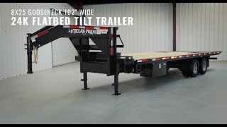 24k LB GVWR Gooseneck Lowboy Tilt Trailer