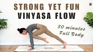 Vinyasa Yoga Intermediate 30 minutes | Yoga for strength and stability