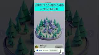 Vertus Combo Cards Today 6 November | Vertus Daily Combo | Vertus Combo #vertus @CryptoTechSunil