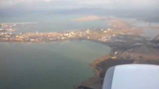 Landing at Burgas airport,Malev airlines