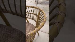 Accent rattan chair