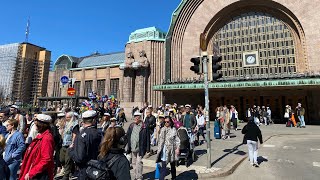 May Day walk in Helsinki City Center 🇫🇮