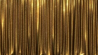 Curtain Gold Glamour Glittering Background Video Animation