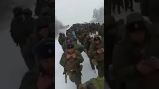 Russian soldiers are moving to the Frontline.