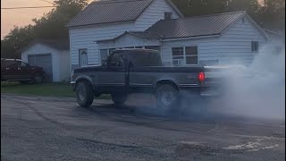 Rowdy 95 F150 5.0 Burnouts Backfires and Power Turns