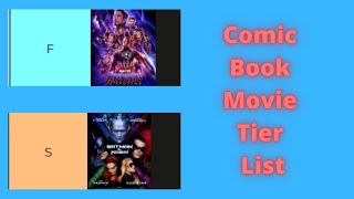 Comic Book Movie Tier List