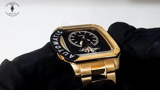 FOSSIL WATCH INSCRIPTION AUTOMATIC GOLD TONE STAINLESS STEEL ME3239 | UNBOXING