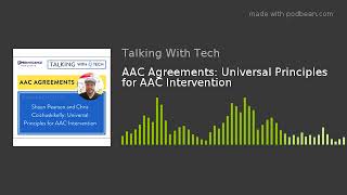 AAC Agreements: Universal Principles for AAC Intervention