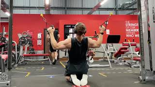 Back Exercise - Eagle Lat Pull Down (Wide Cable Lat Pull Down)