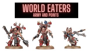 World Eaters 10th edition index and points values