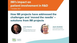 IMI Impact on Patient Involvement- Chris Roberts and Jayne Goodrick