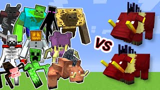 Hoglord Vs. Mutant Beasts and Mutant More in Minecraft | 2vs1