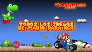 DESCARGAR TODOS LOS JUEGOS DE MARIO PARA NINTENDO-64 | +RESEÑA DE CADA JUEGO