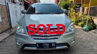 Toyota Innova G Disel matik tahun 2014 kilometer 92rb plat L Istimewa