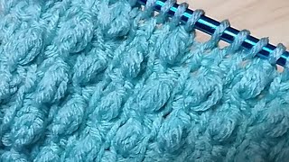 Very stylish and very easy tunisian crochet stitch