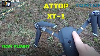 ATTOP XT-1 2.4G WIFI FPV FOLDABLE DRONE, TOMTOP, DJI MAVIC CLONE, TEST FLIGHT