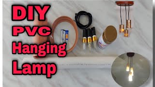 DIY Hanging lamp from PVC Pipe | Decorative Lighting Lamp | Tonix Creations