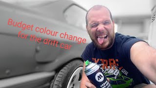 My Bmw e36 drift car gets a budget colour change