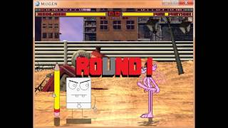 Mugen All Stars Legends Episode 113 Doodlebob (me) VS Pink Panther,Billy and Mandy