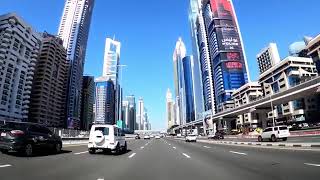 Driving on Sheikh Zayed Road Dubai 2022 #Dubai #sheikhzayedroad