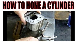 How to hone a motorcycle cylinder.