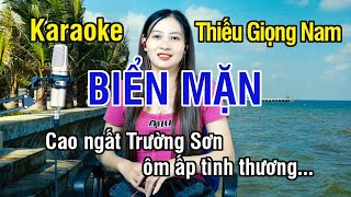 Biển Mặn ✔ Karaoke Thiếu Giọng Nam ► Song Ca Với Ngọc Lan ❖ Thiết TV