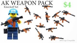 Lego AK47 Weapons Brickarms Unboxing Kids Toy Gun Set -  Knockoff Review  Великая отечественная