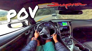 POV Q60 VS. SUPRA IN CANYONS ALMOST WENT WRONG‼️😱