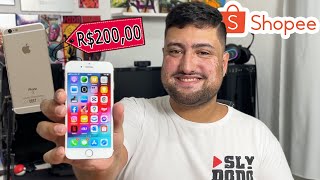 IPHONE BARATO VALEU APENA!? #shopee