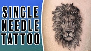 Micro Lion TATTOO - Single Needle (by Romeo Lacoste)