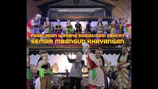 Pagelaran wayang sosialisasi DBHCHT | Semar mbangun khayangan | sinden umi hafifah dari ponorogo