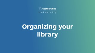 Organizing your library