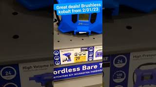 Kobalt tool deals @lowes brushless power tool sales. great diy and homeowner tools! #powertools