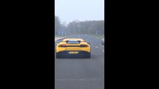 LAMBORGHINI HURACAN POLICE CAR FULL SEND ON TRACK #shorts