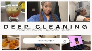 DEEP CLEANING WITH ME + mocktail recipe,  hygiene,  Friday reset in Youtube home :)